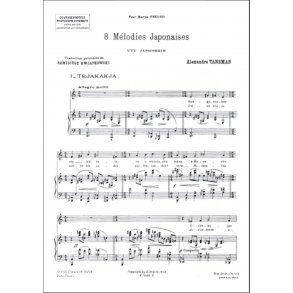 8 Melodies Japonaises Cht-Piano